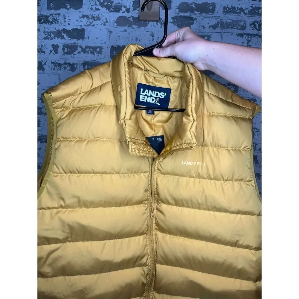 Lands end | mens nwt down filled puffer vest